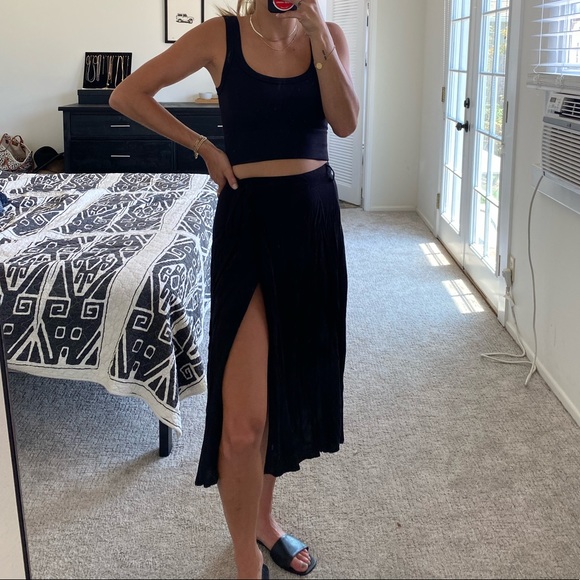 American Apparel Dresses & Skirts - Black American Apparel Wrap Skirt